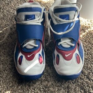 Nike Kids Sneakers in White, Blue, and Red, 6Y